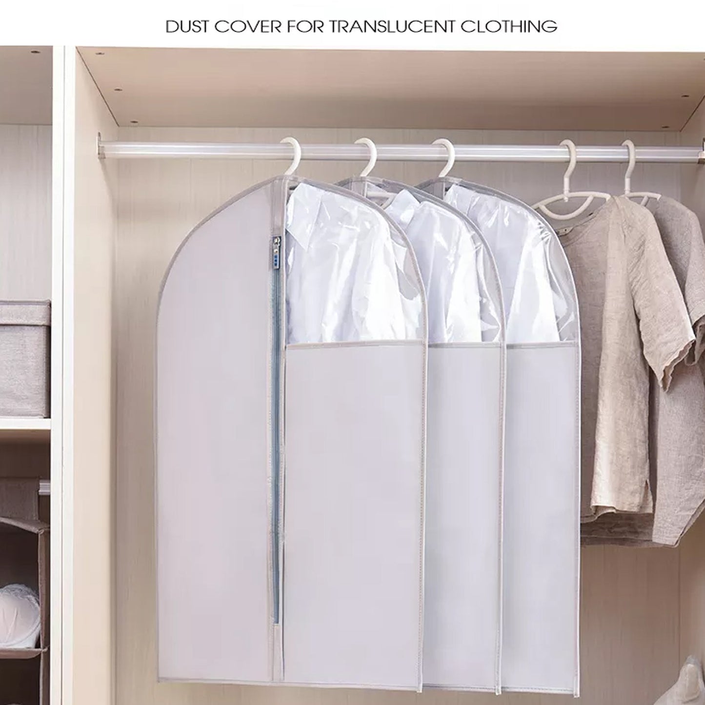 Foldable Non Woven Men's Coat Blazer Suit Cover men's coat blazer cover fold over breathable garment bag suit cover. - Springkart 