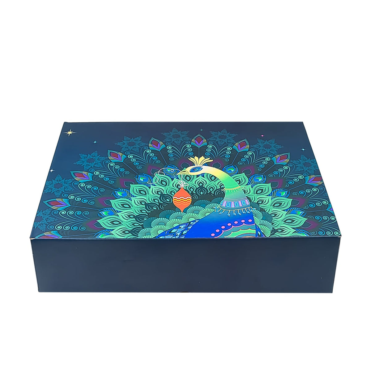 Personalized Temperature Water Bottle, Silver color Coin & Chocolate (With Attractive Peacock Box / 3 Pc Set) - Springkart 