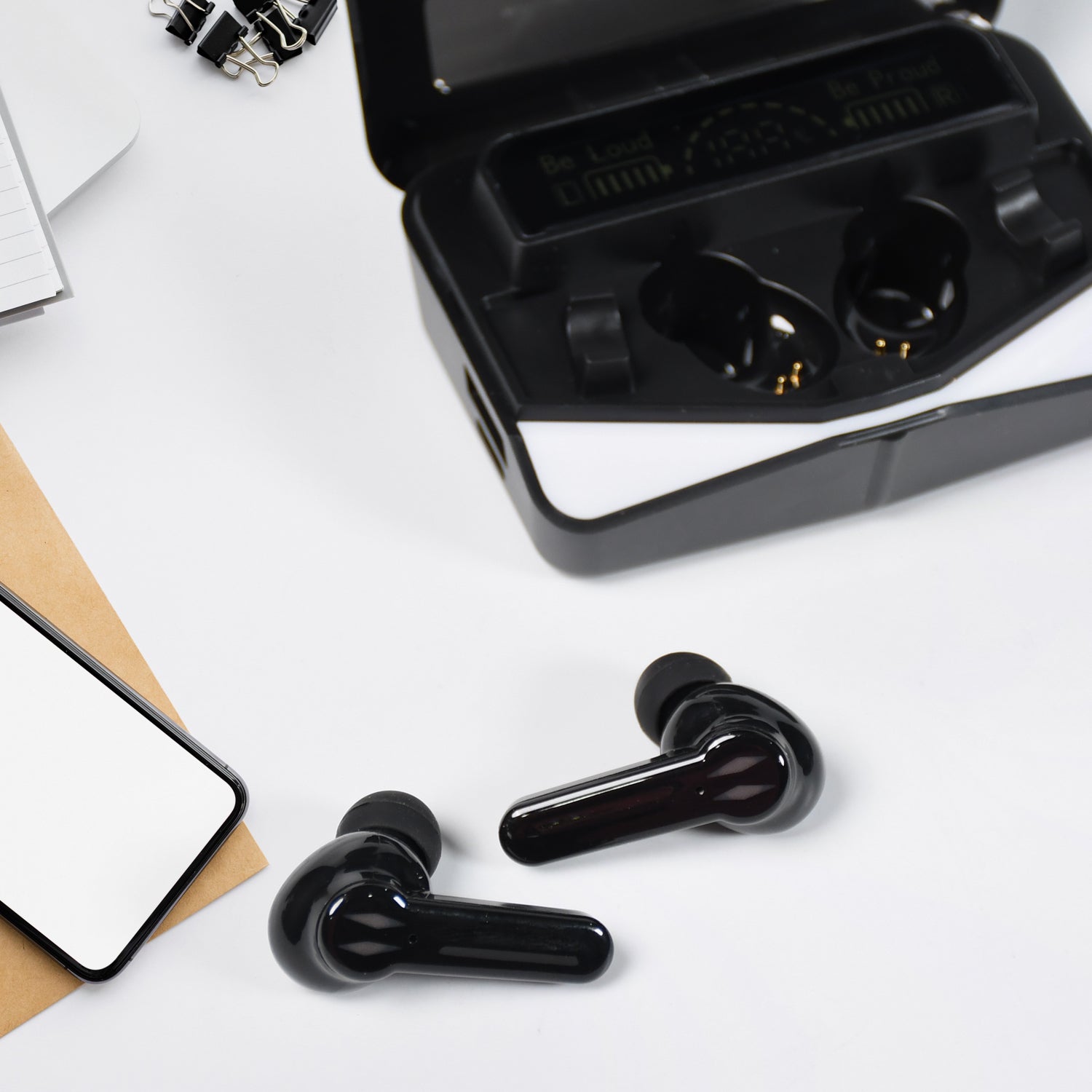 M28 Earbuds Max Bluetooth Gaming Headset With Lighting Ear buds 5.1 Earbuds Black - Springkart 