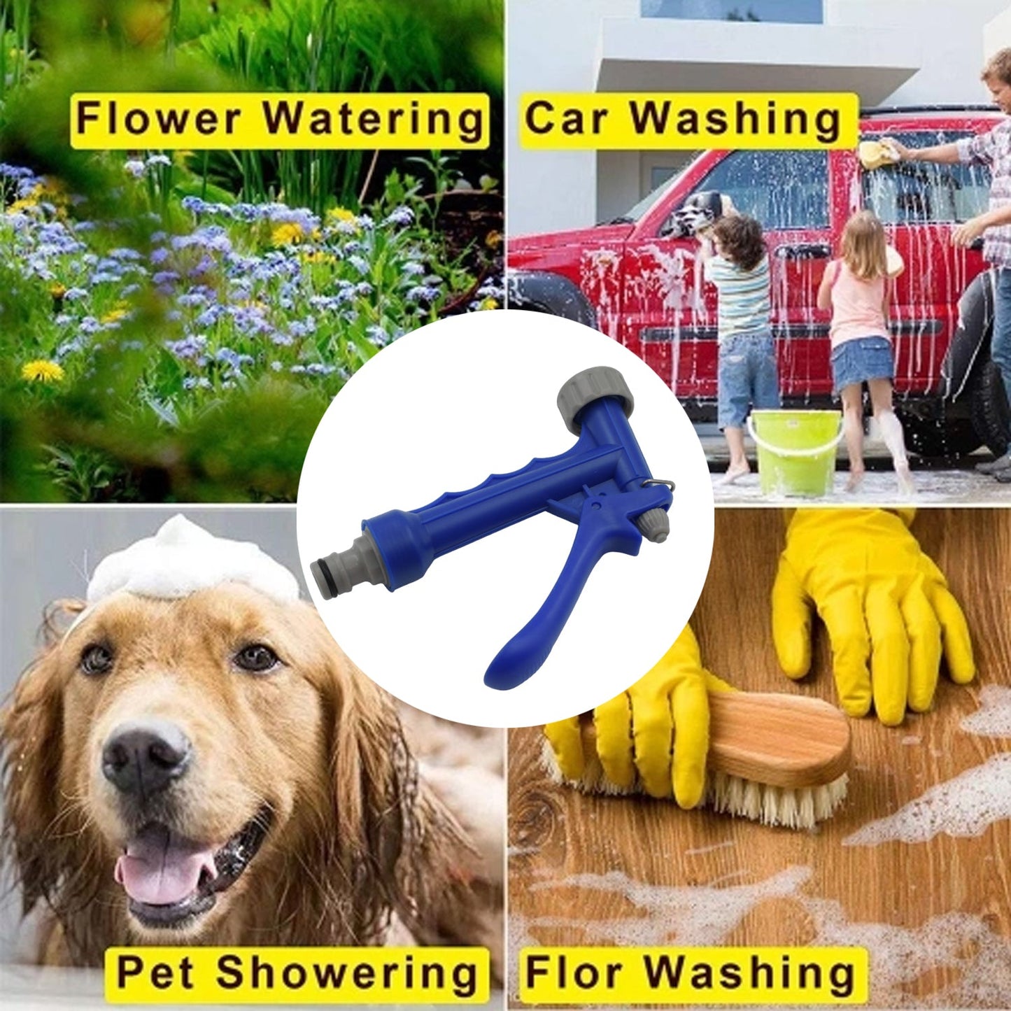 Garden Hose Spray Gun Garden, Waterpipes Sprayer Spray Home Hose, Garden hose Water hose hose nozzle home car wash water gun set garden watering multi-function water gun - Springkart 