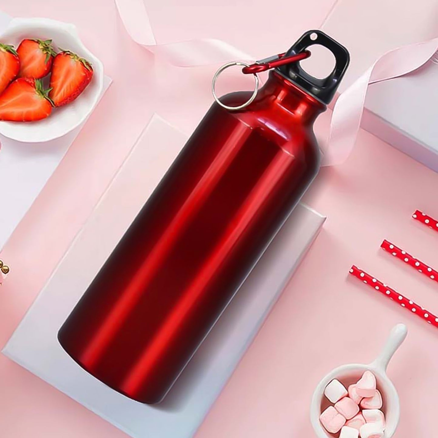 Aluminum Durable Sports Water Bottle (1 Pc / Mix Size & Color) - Springkart 