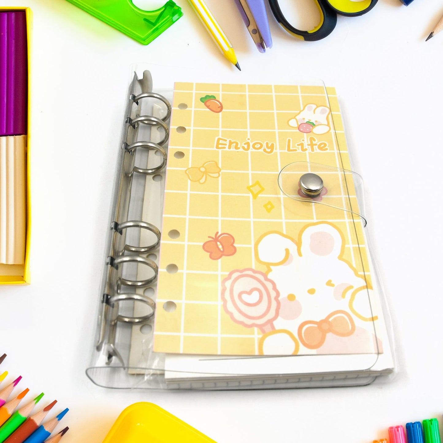 Cute Journal Diary, Notebook for Women Men Memo Notepad Sketchbook with Durable Hardcover & 100 Pages Writing Journal for Journaling Notes Study School Work Boys Girls, Stationery (169x96MM) - Springkart 