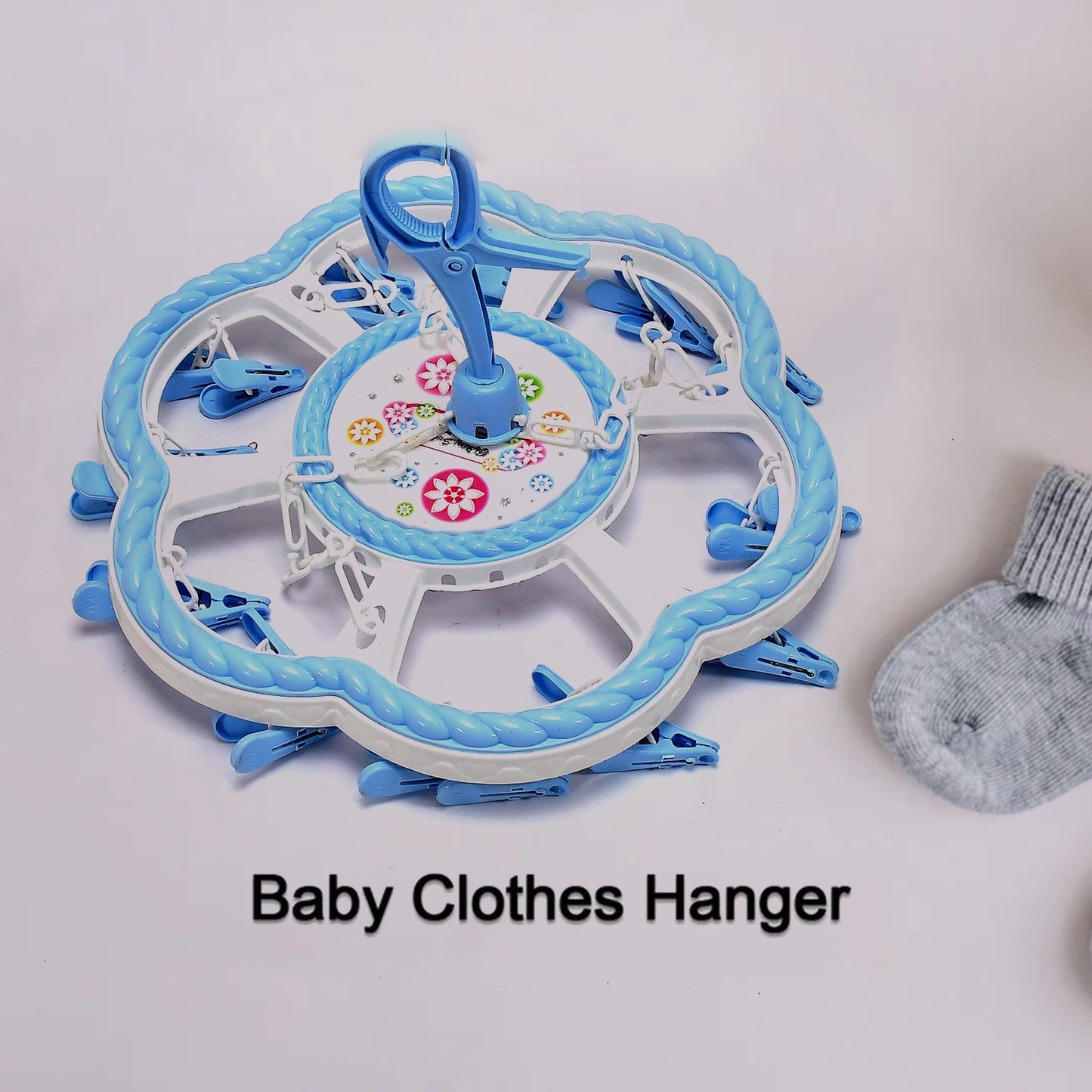 Flower Hanging Hanger 24 Clips Plastic Hanger - Springkart 