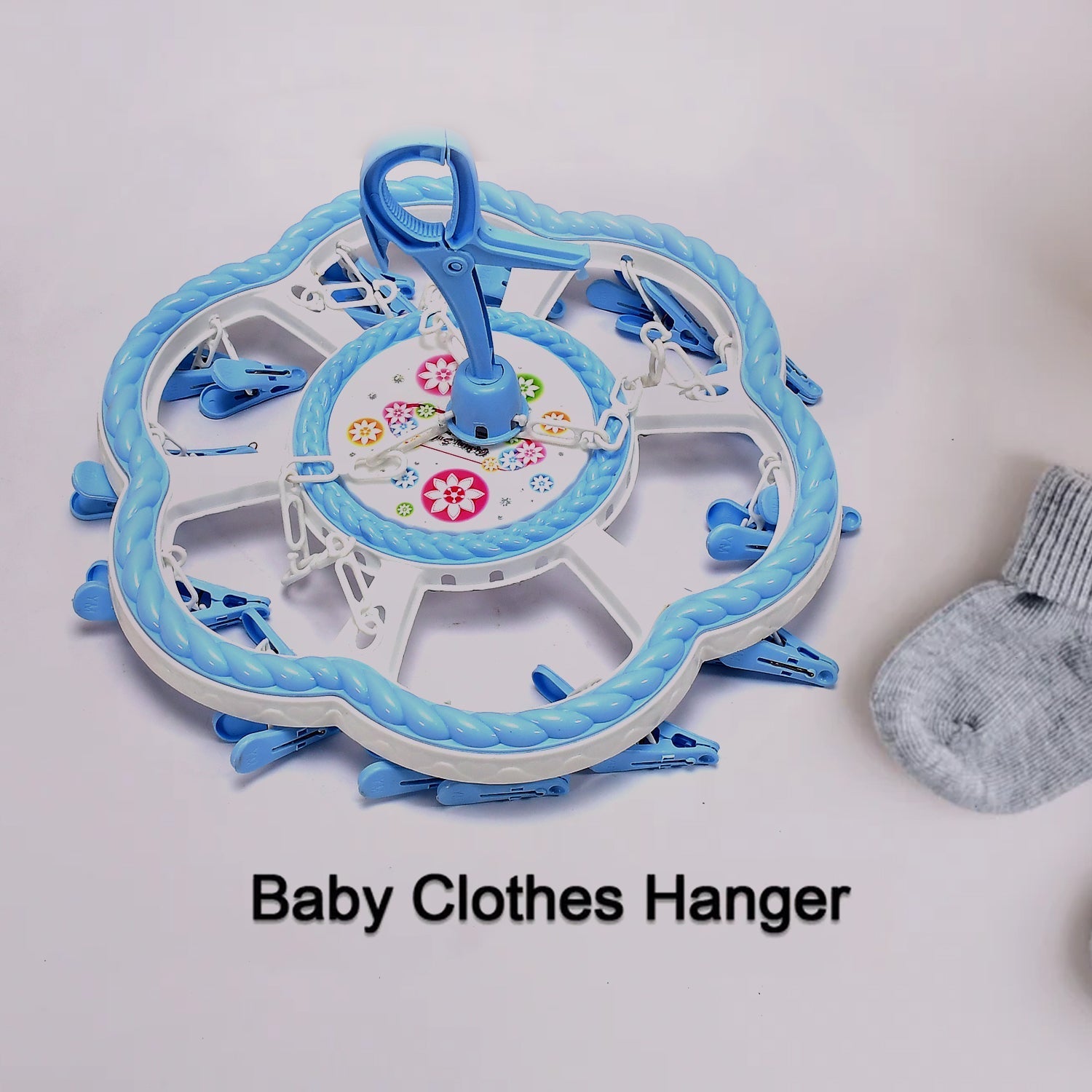 Flower Hanging Hanger 24 Clips Plastic Hanger - Springkart 