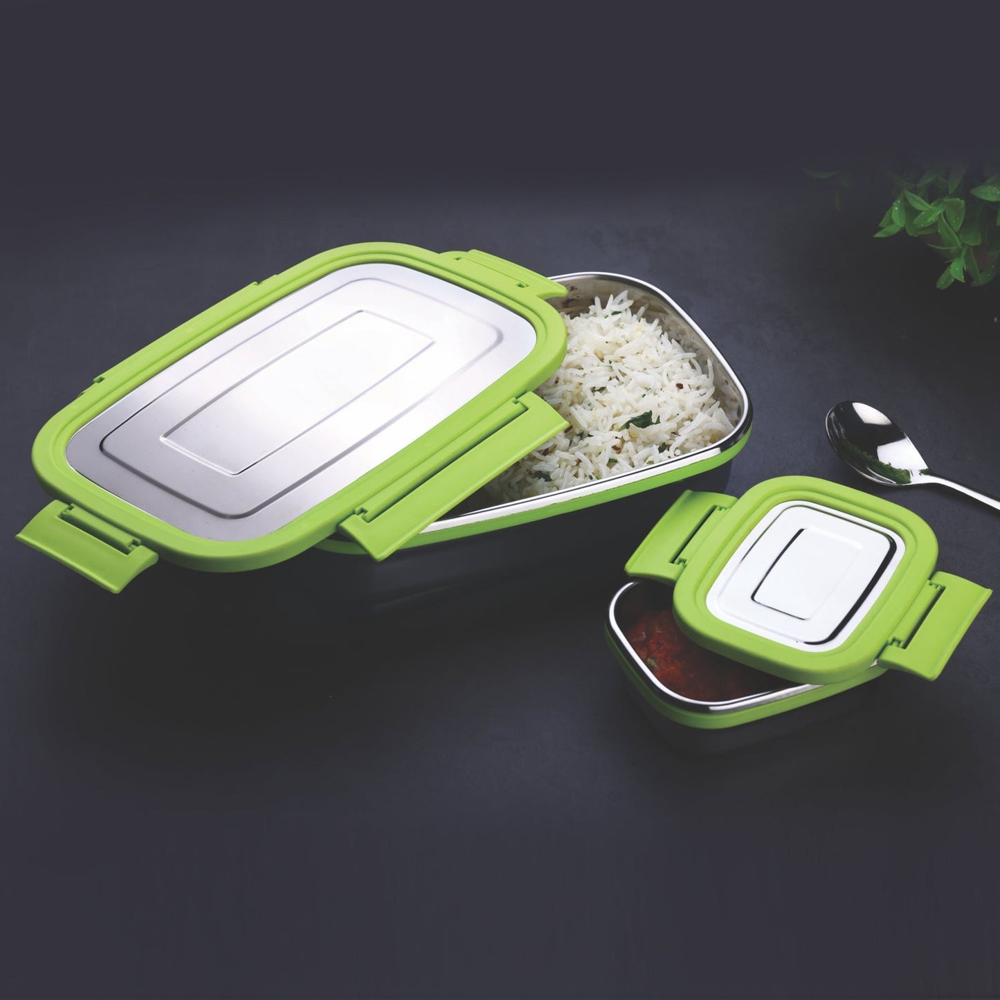 Ganesh Junior Stainless Steel Lunch Pack for Office & School Use - Springkart 