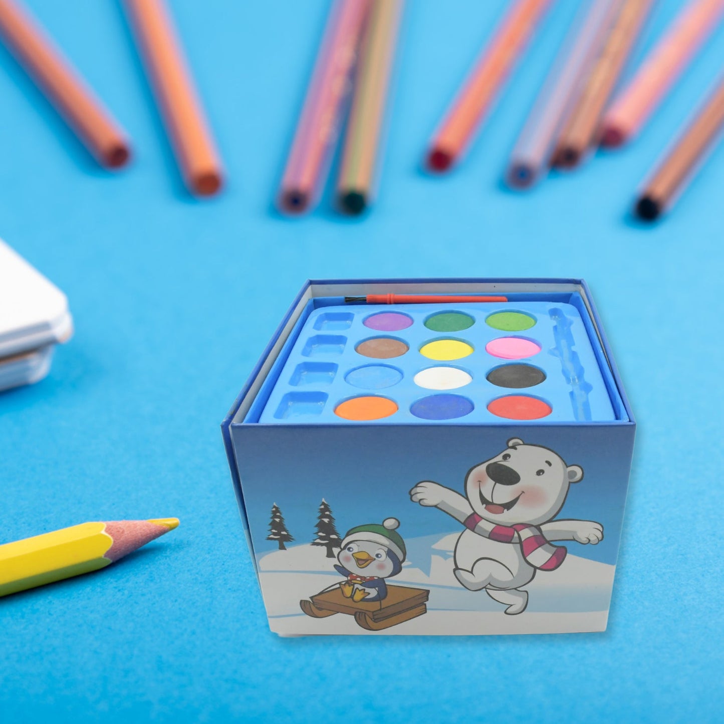 Color Pencil, Crayons, Water Color, Sketch Pen Art (58 Pcs Set) - Springkart 