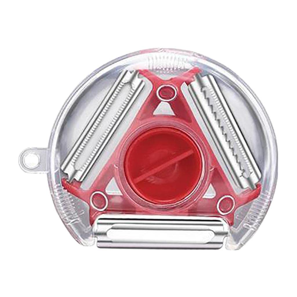 3 in 1 Multi Function Three Use Rotary Hanging Round Planer Peeler and Cutter Vegetable Slicer Kitchen Tools Kitchen Gadgets - Springkart 