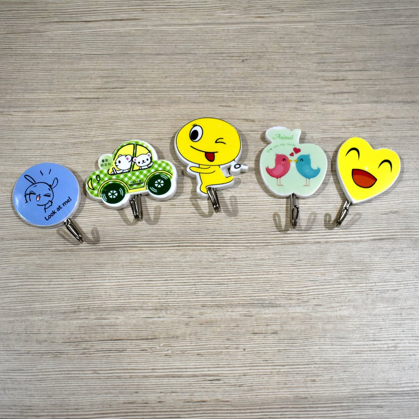 Plastic Self-Adhesive Kitchen 3Pc Hooks - Springkart 