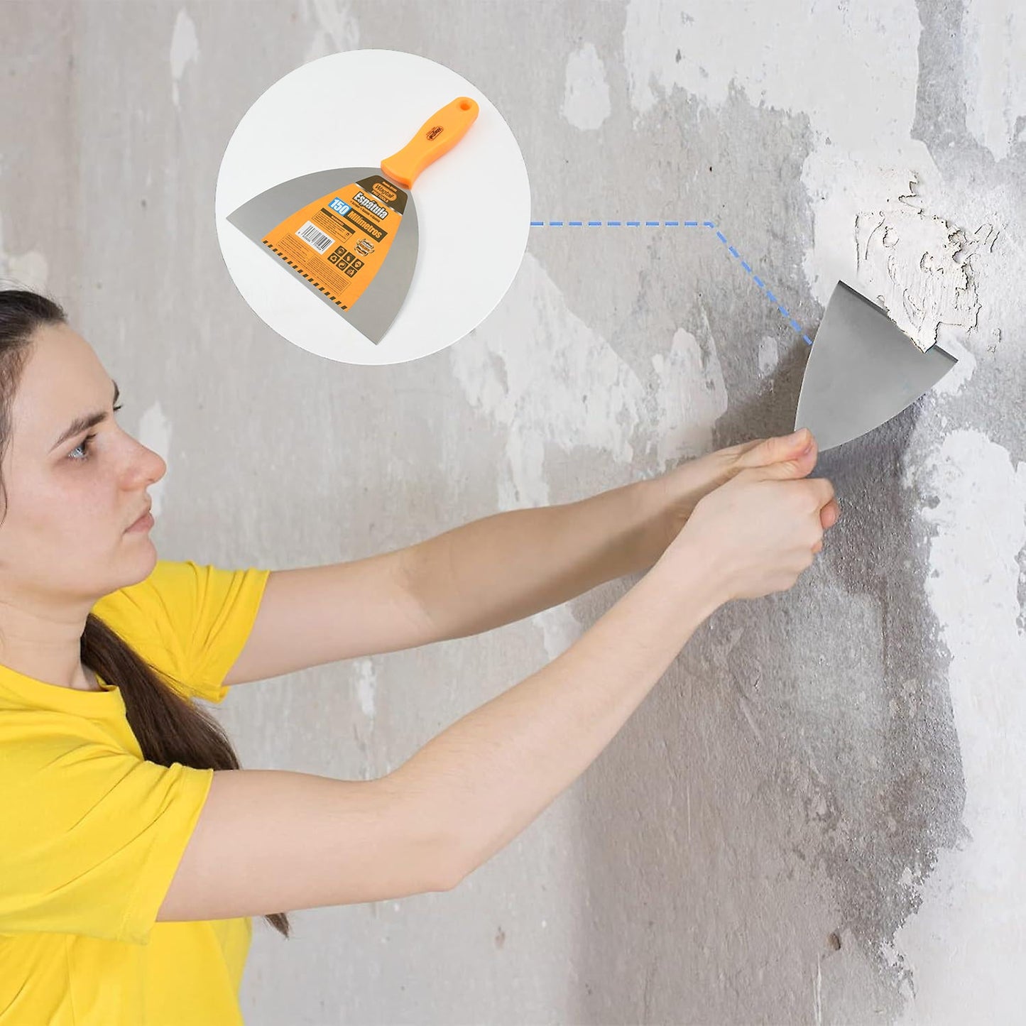 Paint Scraper Window Glass Filling Putty Knife (150 MM / 1 Pc) - Springkart 