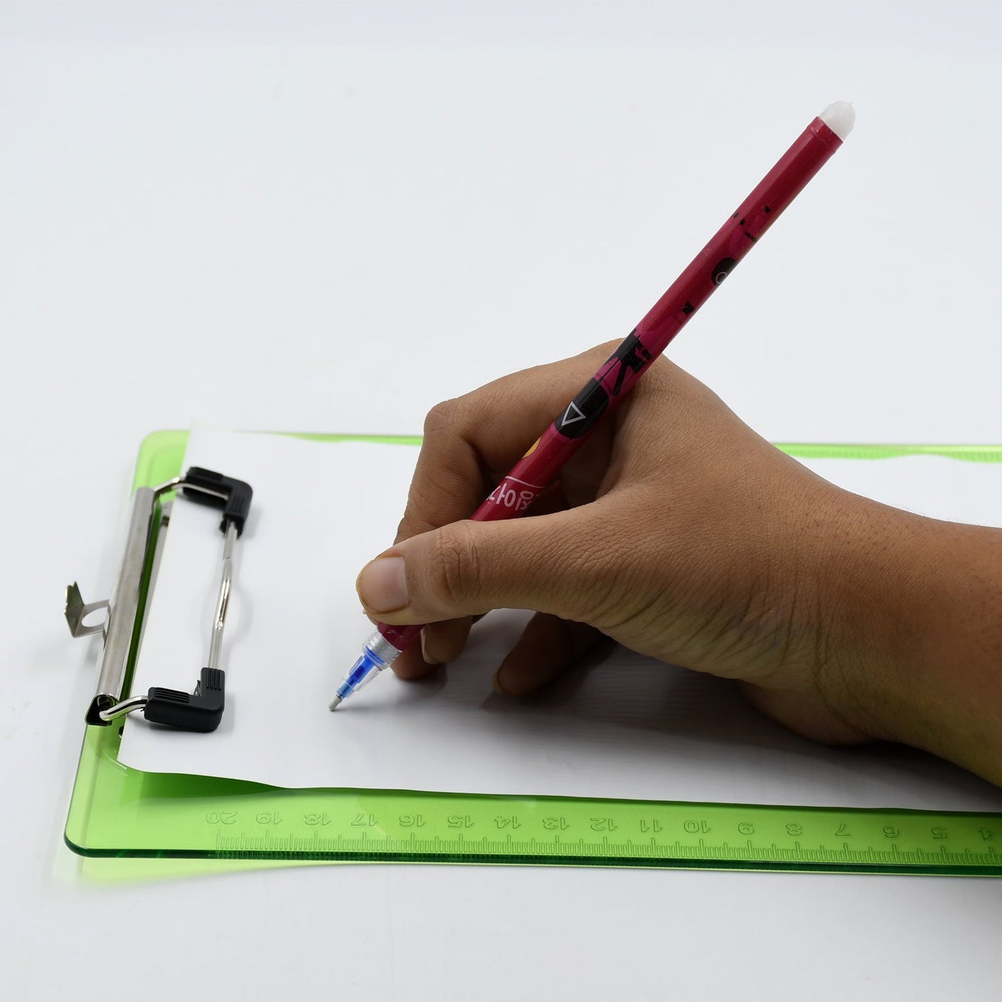 Exam Pad Best for Students in All Exams Unbreakable Flexible Board with a Centimeter Measuring Side Pad For School & Exam Use - Springkart 