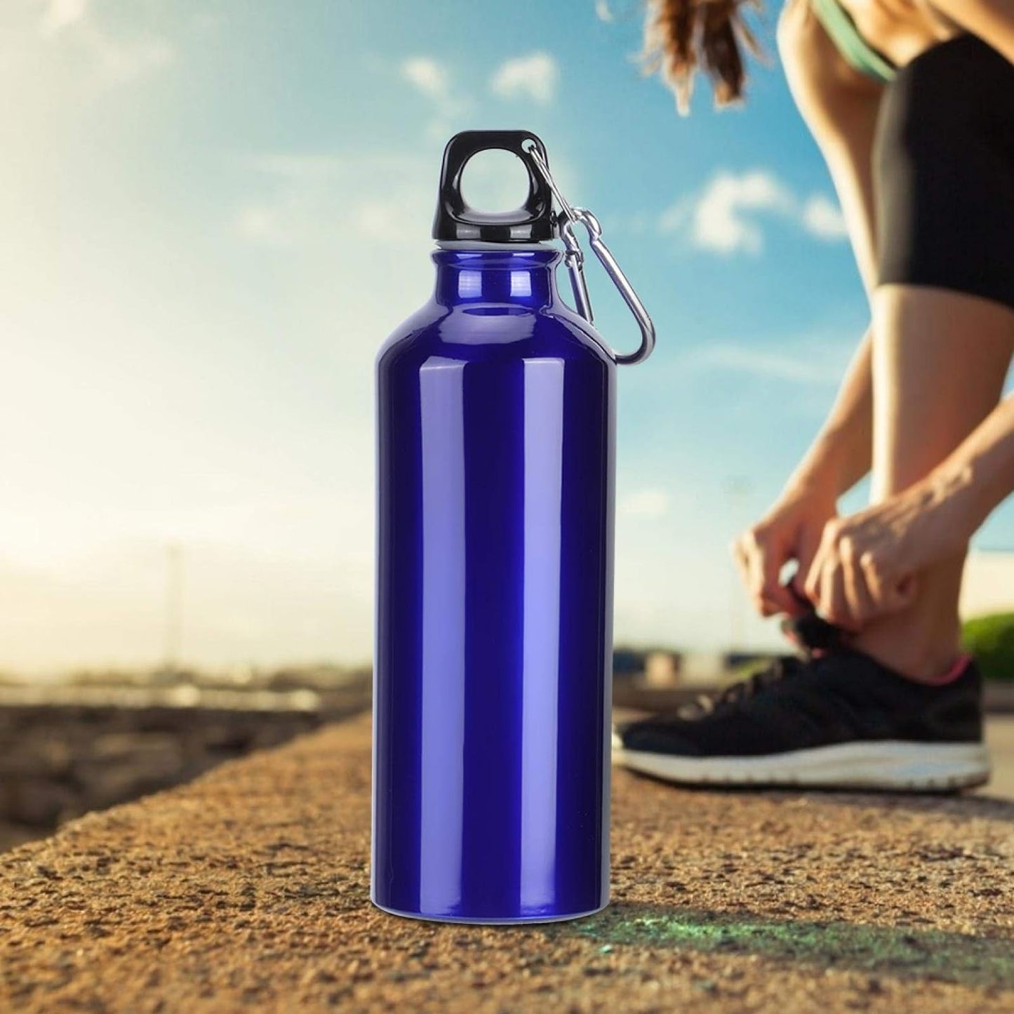 Aluminium Sports Water Bottle, 1 Pc (Capacity 300 ML Approx) - Springkart 