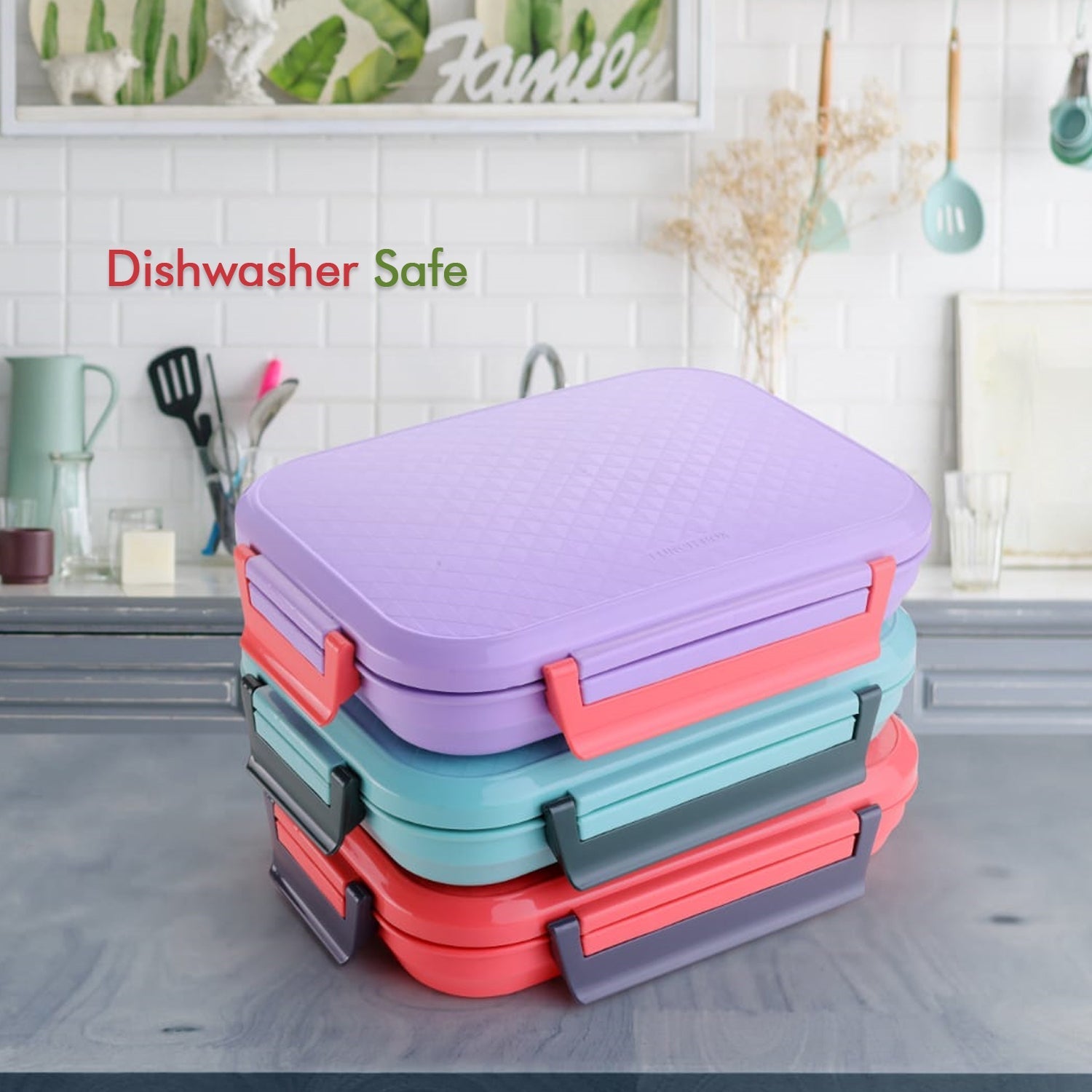 Kids’ School Lunch Box with Steel Plate - Springkart 