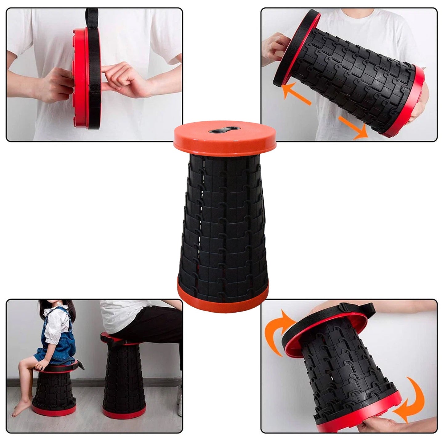 Retractable Folding Stools (1 Pc) - Springkart 