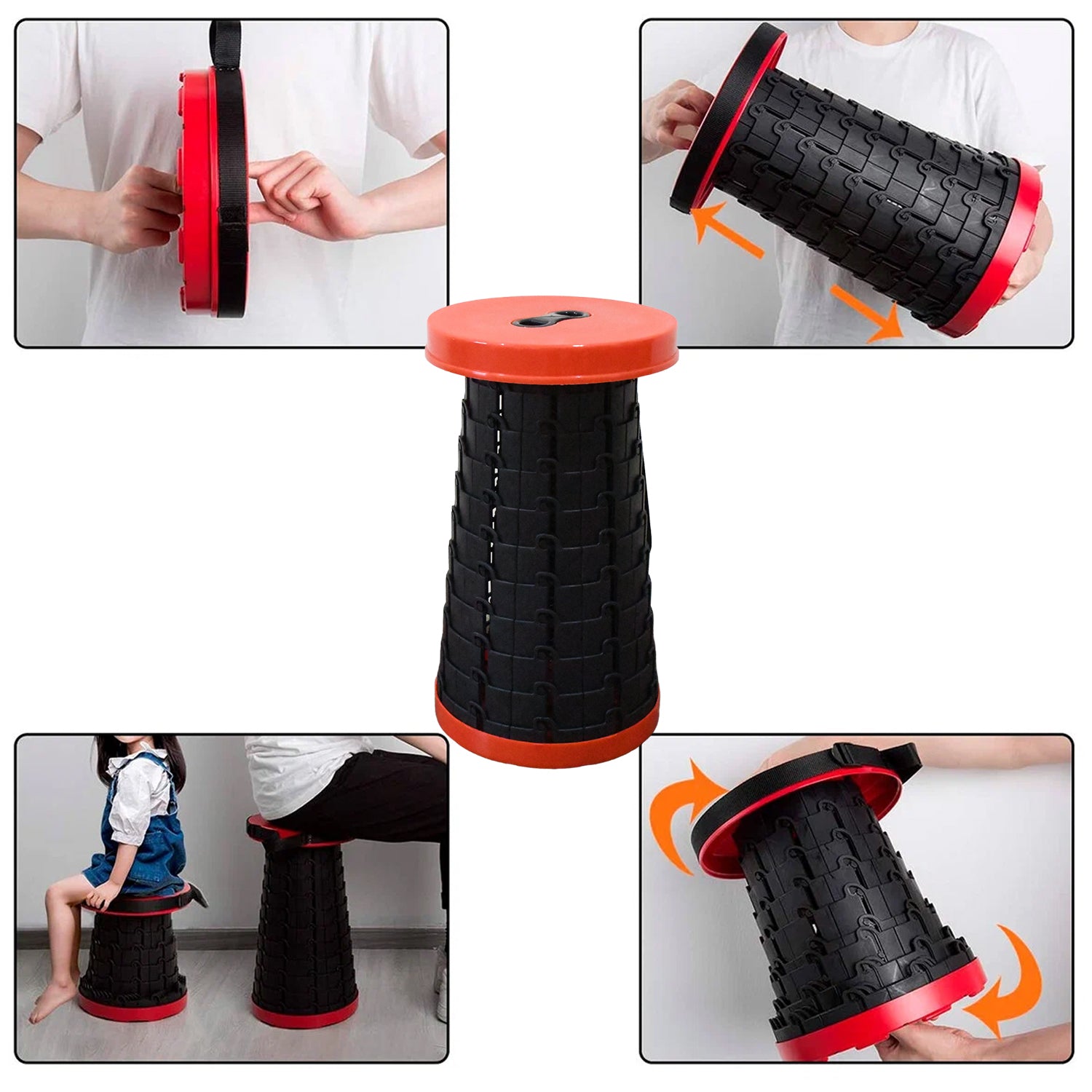 Retractable Folding Stools (1 Pc) - Springkart 