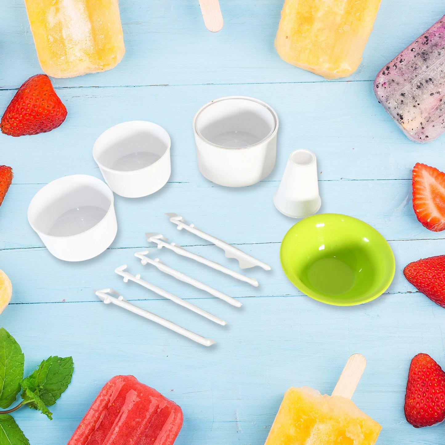 Miracle Small Plastic Ice Gola Maker Ice snowmaker Machine | Ice Crusher | Indoor Outdoor Manual With Steel Blade & Anti slip Grip (1 Pc) - Springkart 