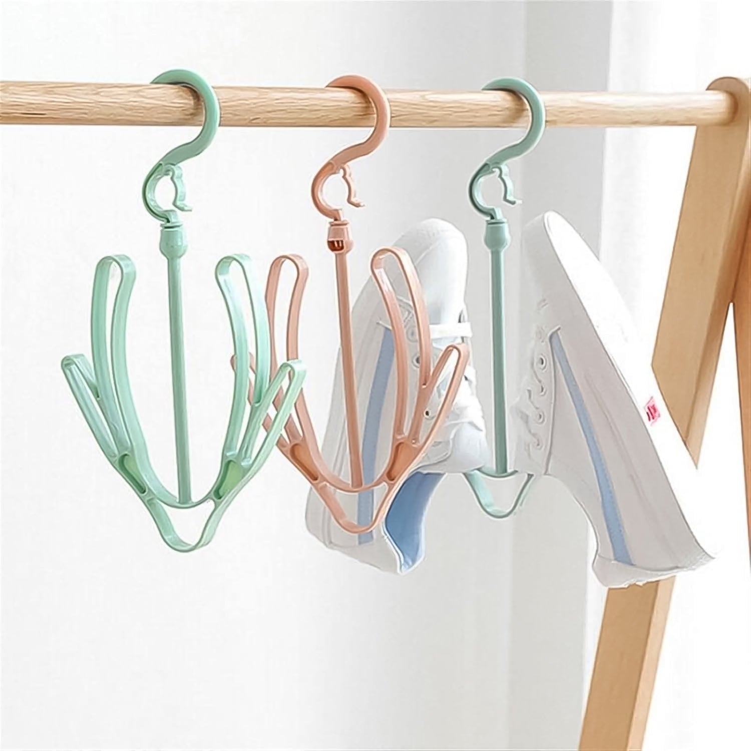 Small Shoes Drying Hanger, Rotatable Shoe Hanging Racks (1pc) - Springkart 