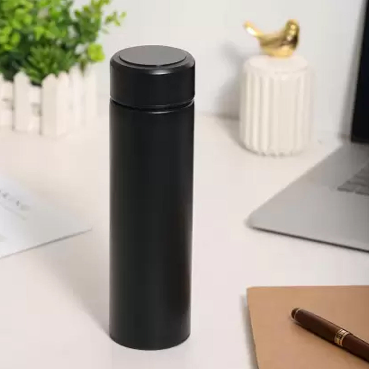 Double Stainless Steel Wall Smart Flask Water Bottle ( B Grade ) - Springkart 