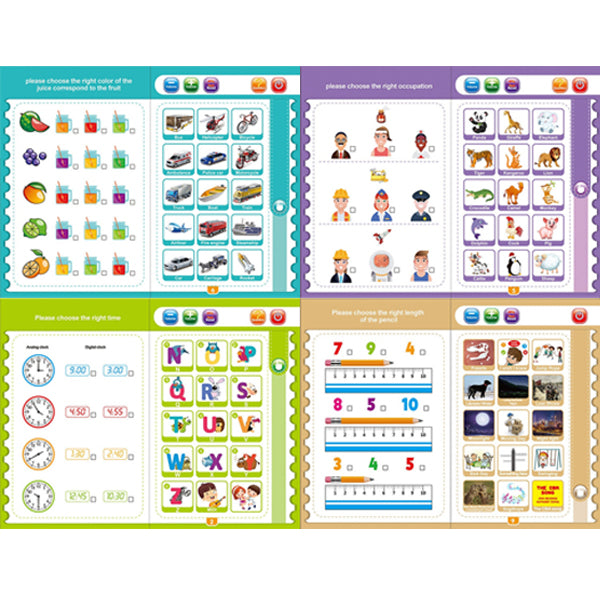 Musical Learning Study Book with Numbers, Letters - Springkart 