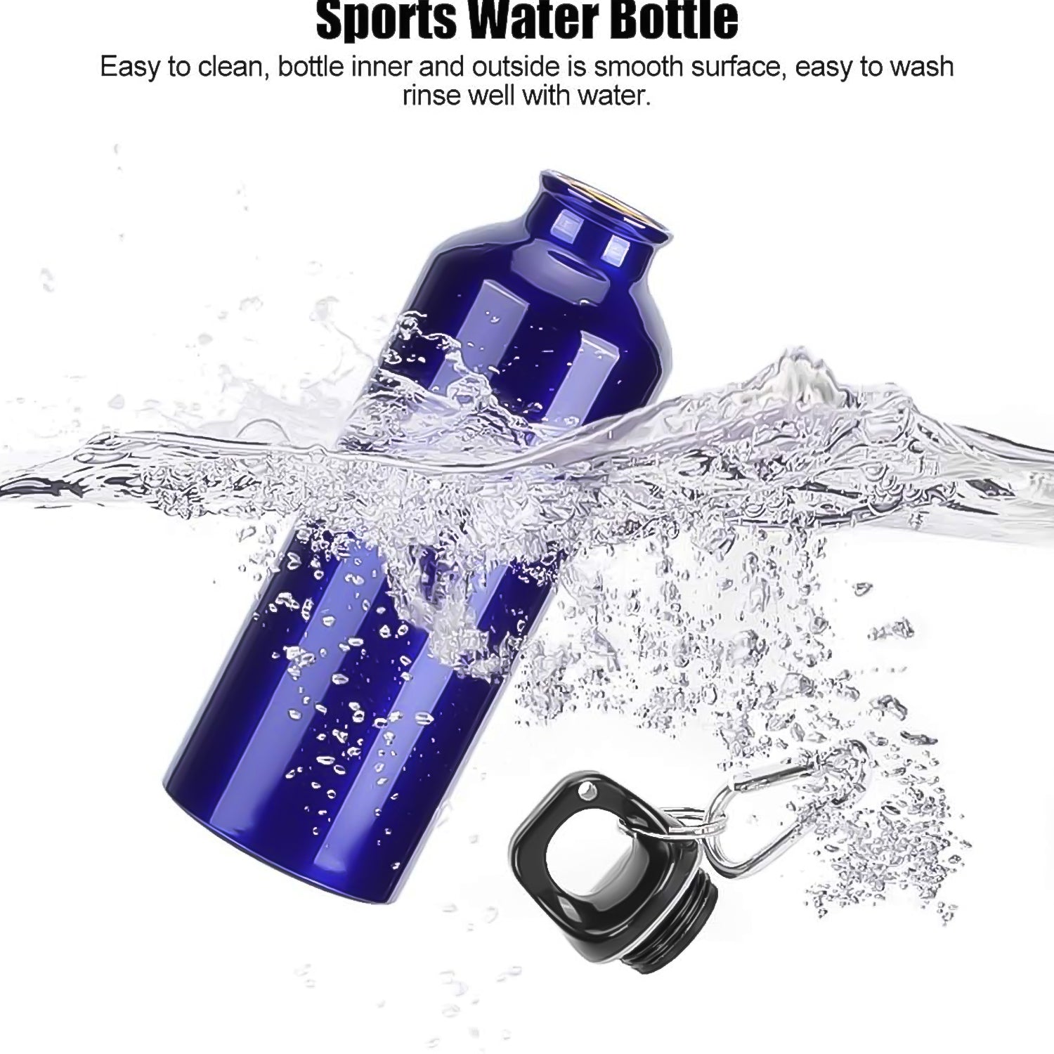 Aluminium Sports Water Bottle, 1 Pc (Capacity 500 ML Approx) - Springkart 
