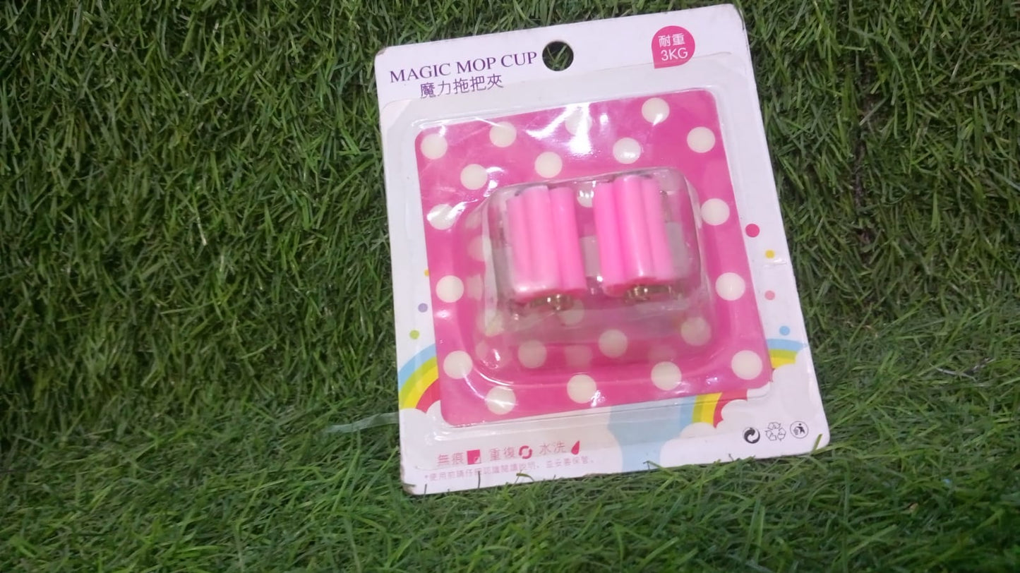 Broom Holder Wall Mounted, Mop and Broom Holder Broom Organizer Grip Clips, No Drilling, Wall Mounted Storage Rack Storage & Organization for Kitchen, Bathroom, Garden - Springkart 