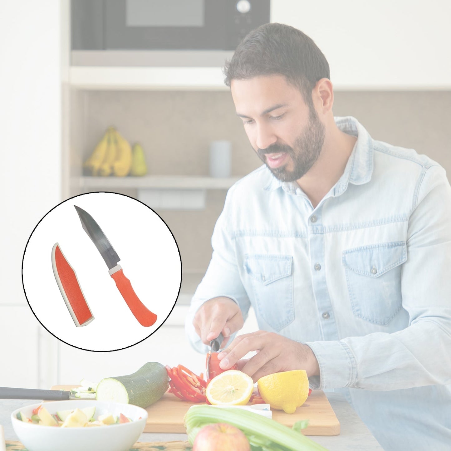 Kitchen Small Knife with cover - - Springkart 