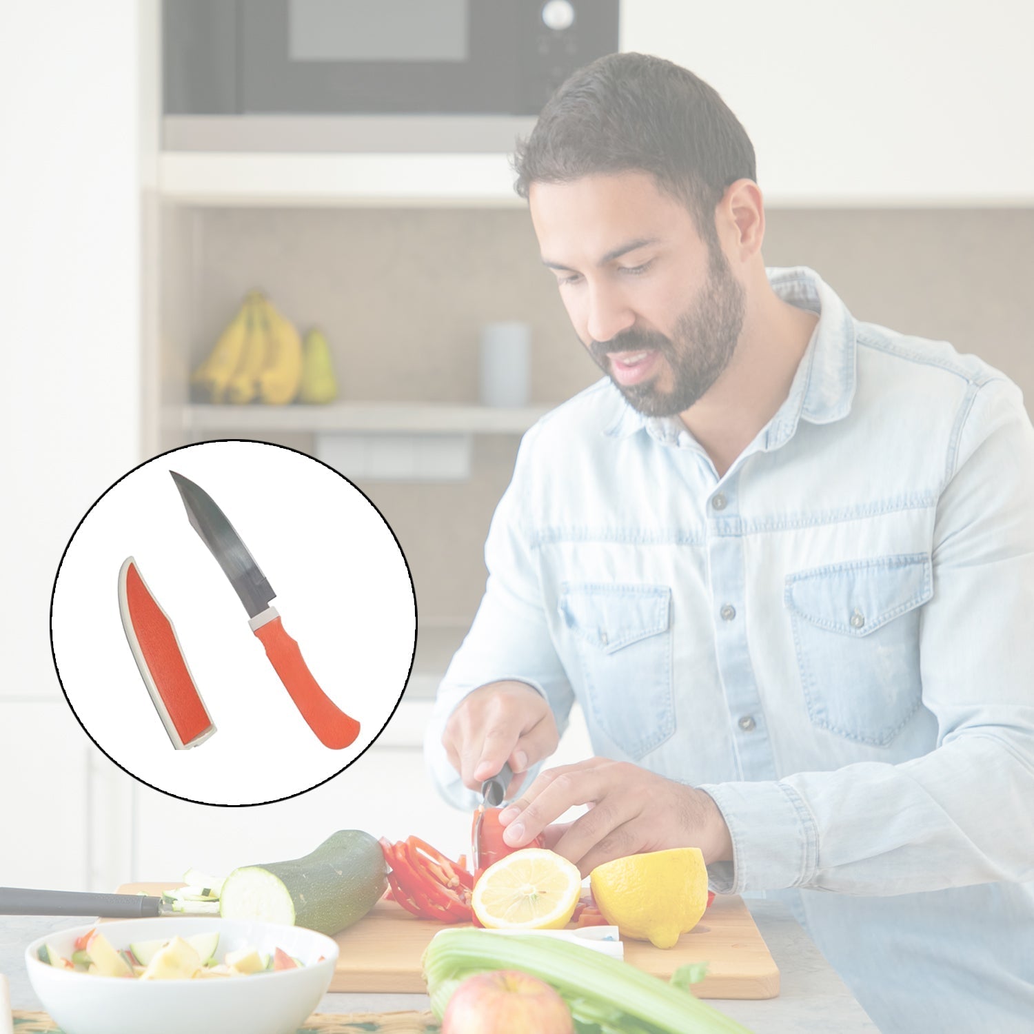 Kitchen Small Knife with cover - - Springkart 