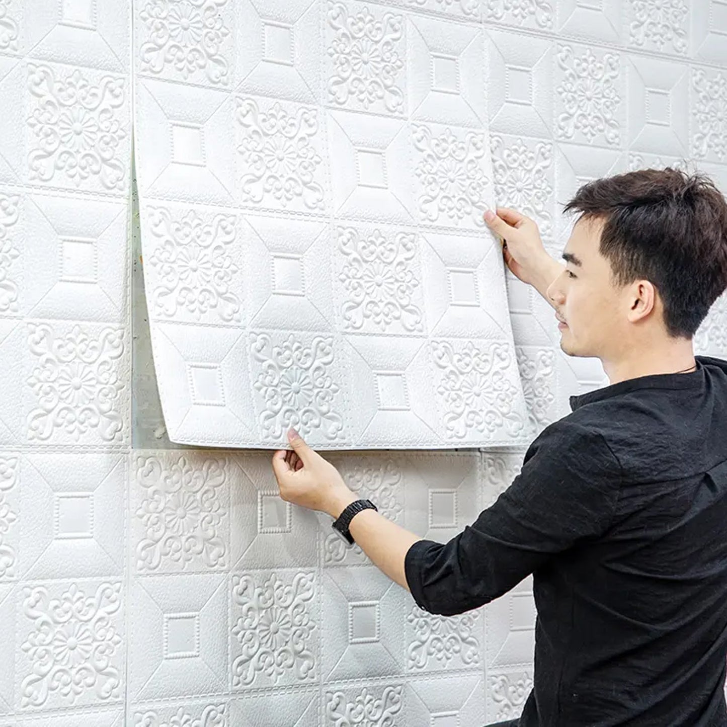 3D PE Foam Wall Stickers - Self-Adhesive DIY Wallpaper for Home, Office, and All Wall Types - Springkart 
