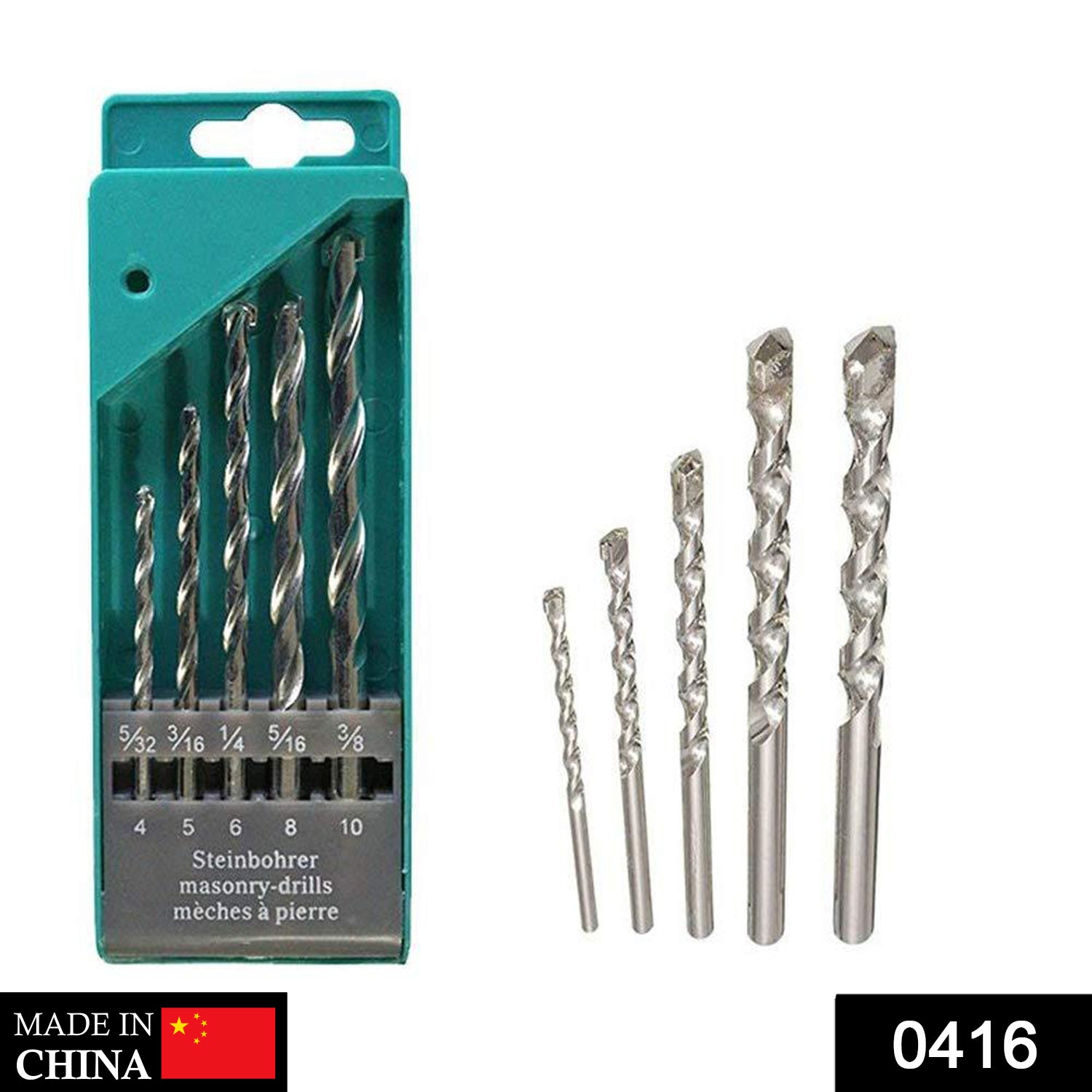 Metal Drill Bit Set (Multicolor, 5-Piece) - Springkart 