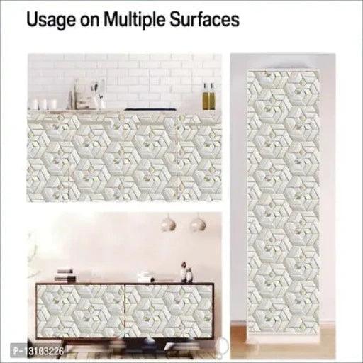 Self Adhesive Wallpaper For Walls And Wall Sticker For Home D&eacute;cor (Mitsu) Extra Large Size (300x40cm) 3D Wall Paper