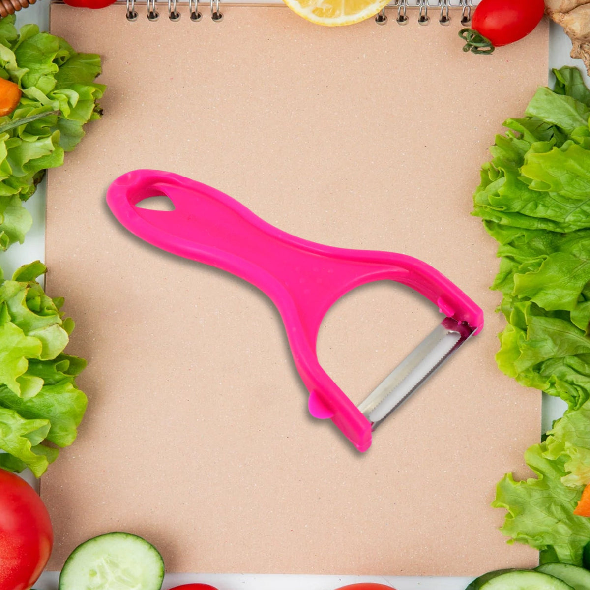 Knife and Peeler, Stainless Steel Knife & Peeler Set (2 Pc Set / Mix Design) - Springkart 