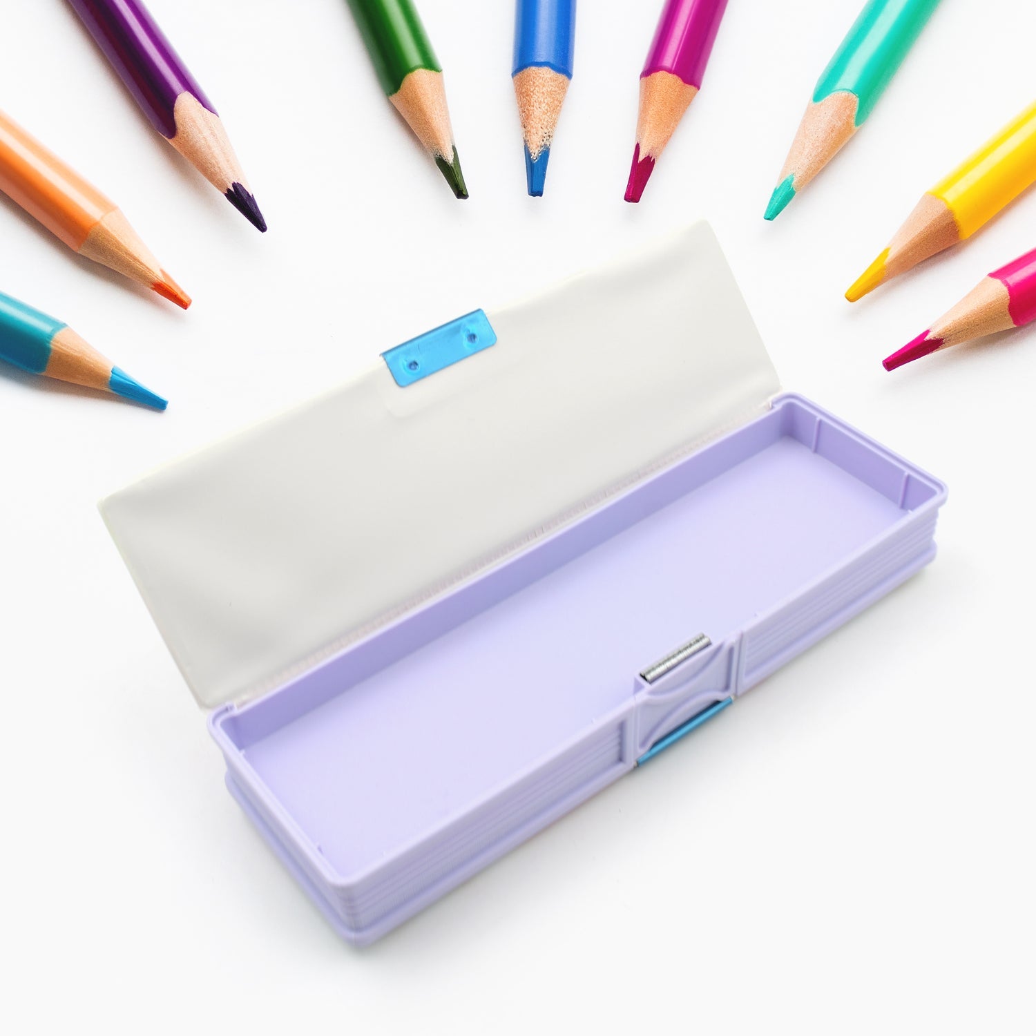 Multipurpose Compass Box, Plastic Double Deck Pencil Case with 2 Compartments, Supplies Utility Box Storage Organizer, Pencil Box for School, Cartoon Printed Pencil Case for Kids, Birthday Gift for Girls & Boys - Springkart 