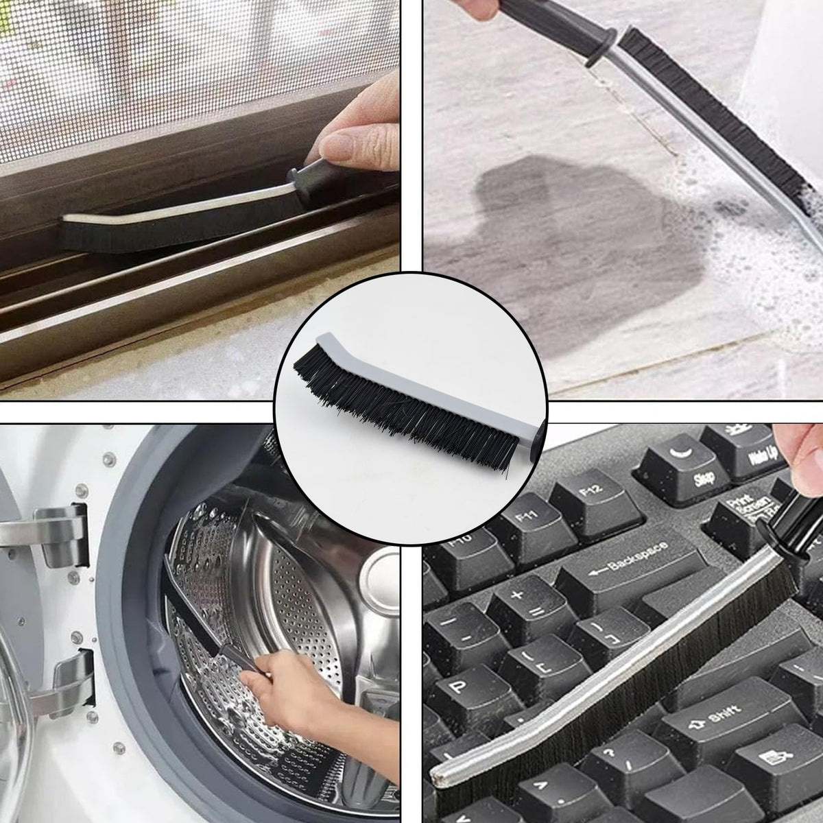 Multifunctional Crevice Cleaning Brush, Gap Cleaning Brush (1 Pc / 23 Cm) - Springkart 