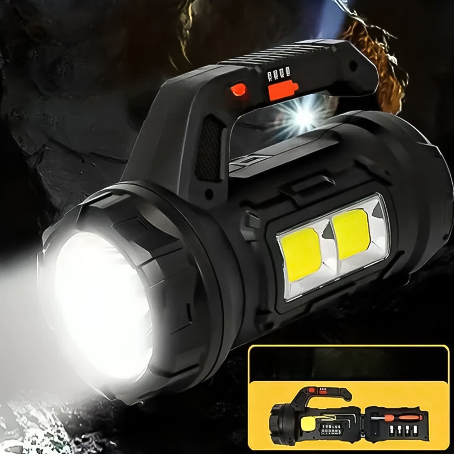 Multi Functional SOS Light With Tool Box, Torchlight (18 W) - Springkart 