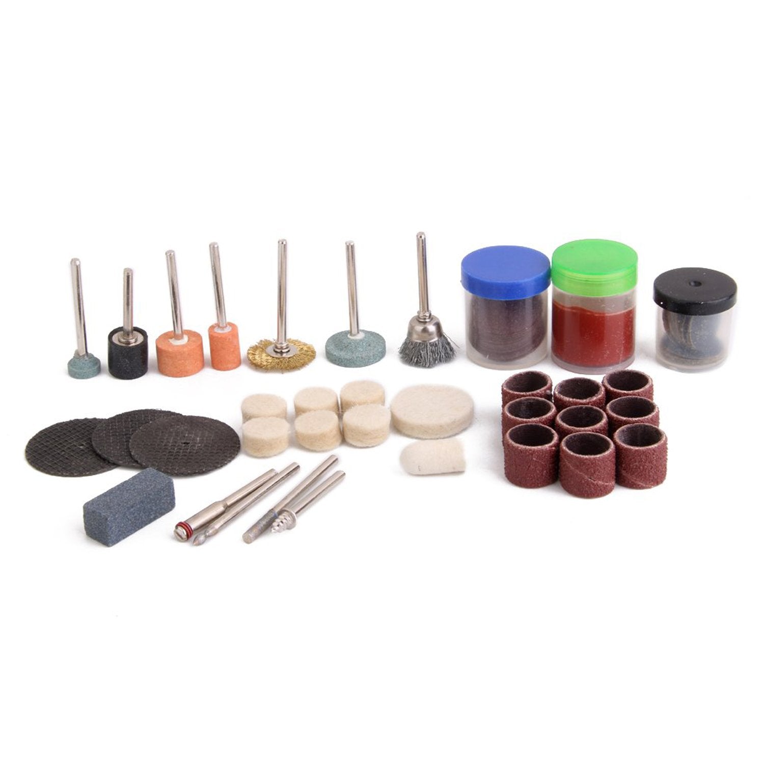 Accessory kit for rotary tools, includes mini drill bits for precision.