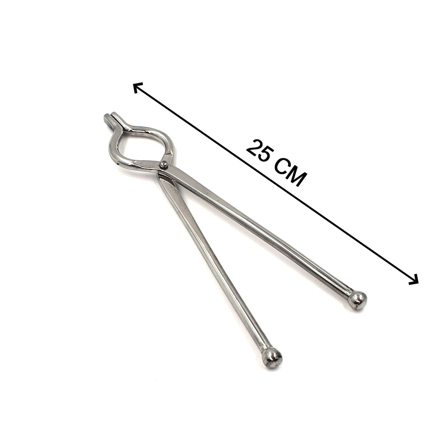 Ganesh Premium Quality Unbreakable Stainless Steel Goti Sandsi / Sansi / Pakkad / Pincer / Chimta / Tongs / Utensil Holder Smart Kitchen Tool - 8mm - Springkart 