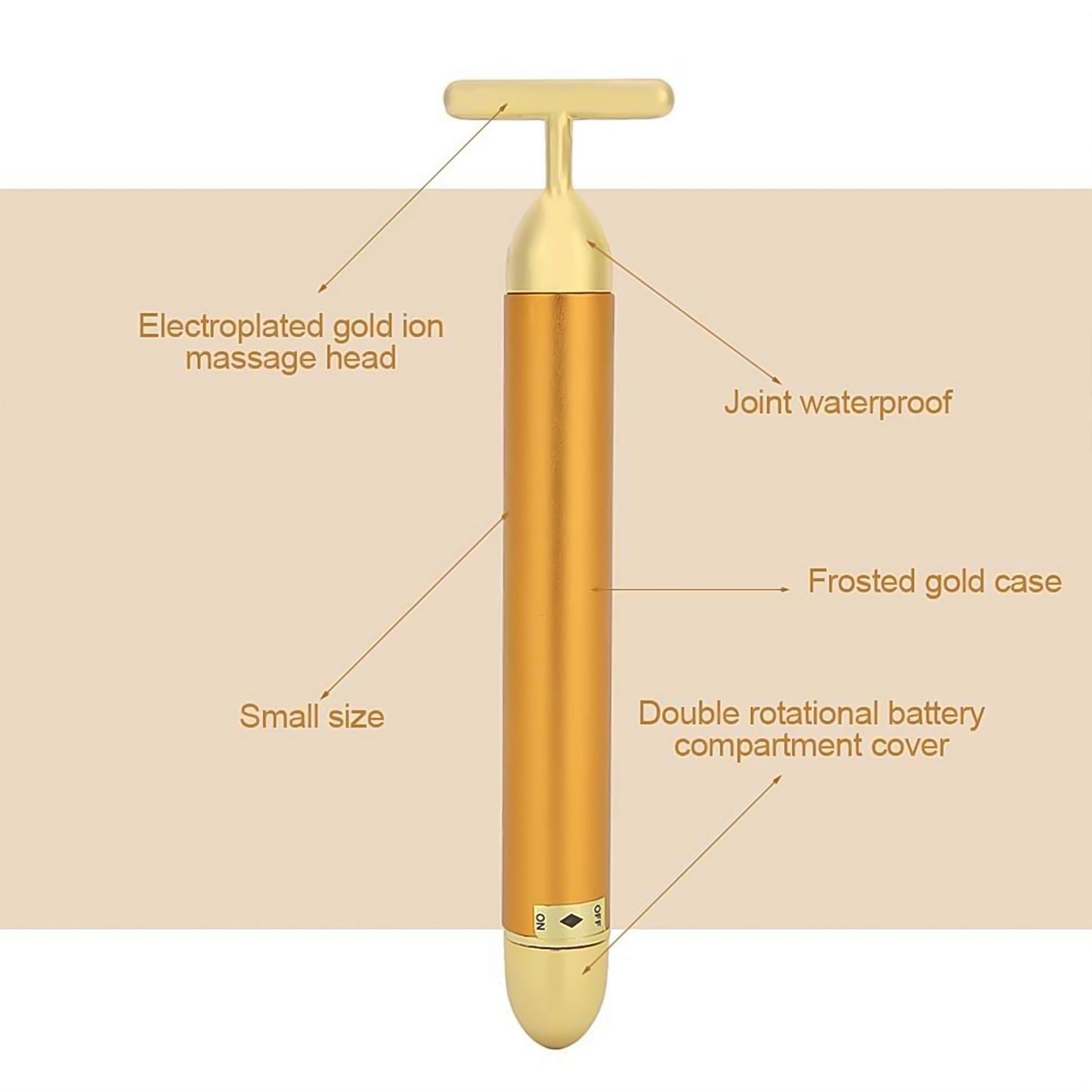 Golden Energy Face Massager (1 Pc)