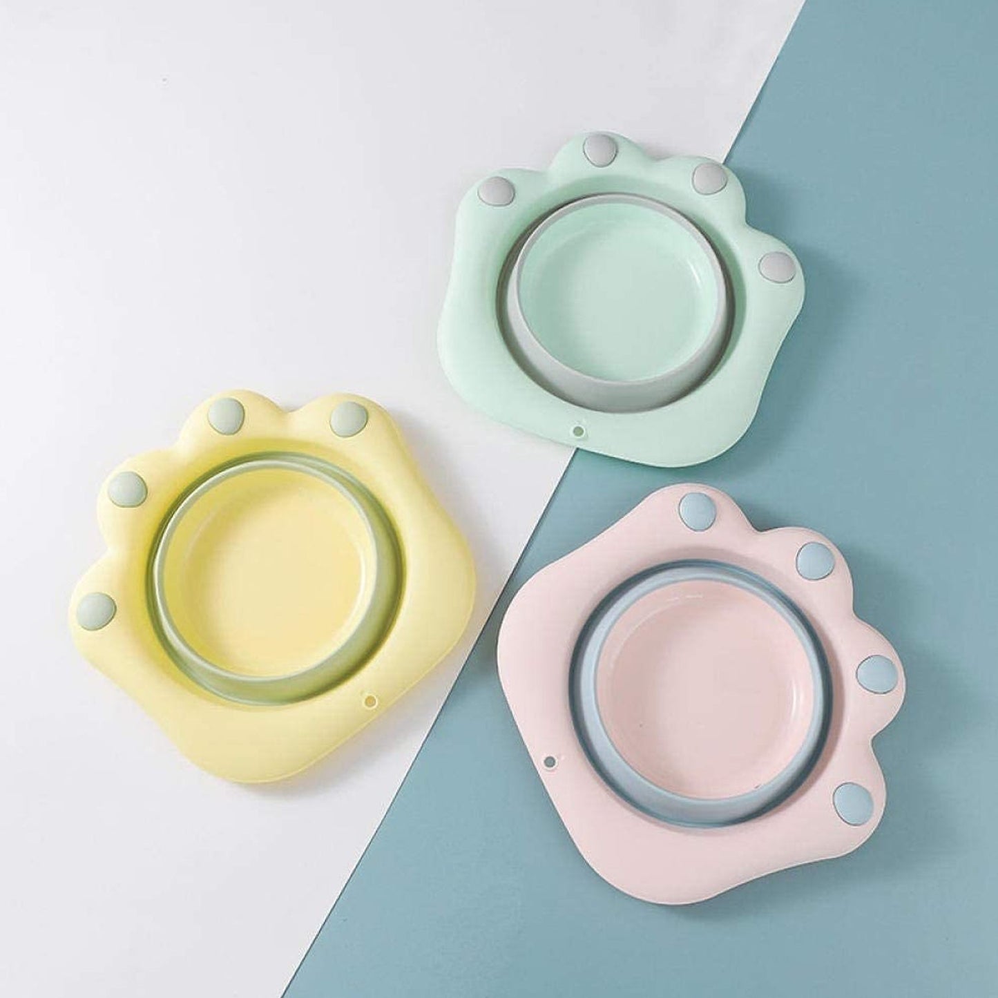 Folding washbasin Folding Wash Basin Household Plastic Portable Laundry Basin Bathroom Foot-washing Basin Cute cartoon wash basin foot wash basin-Pink color Folding basin - Springkart 