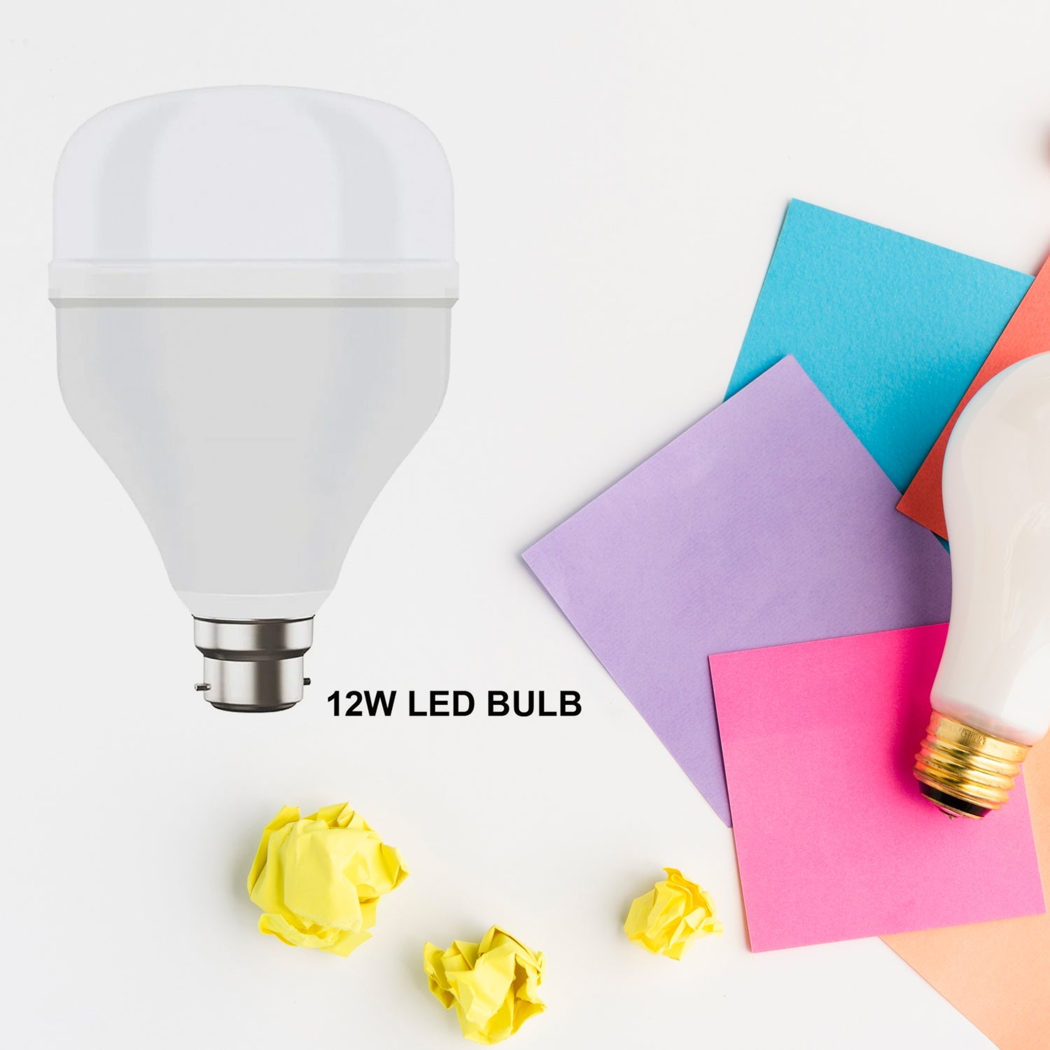 High-Power 12W LED Light Bulb, Brightness LED Bulb White, General Lighting Bulb, Energy Saver Superior Light , LED Bulb, Cool White For every room: bedroom, living room, kitchen, garage, bathroom - Springkart 