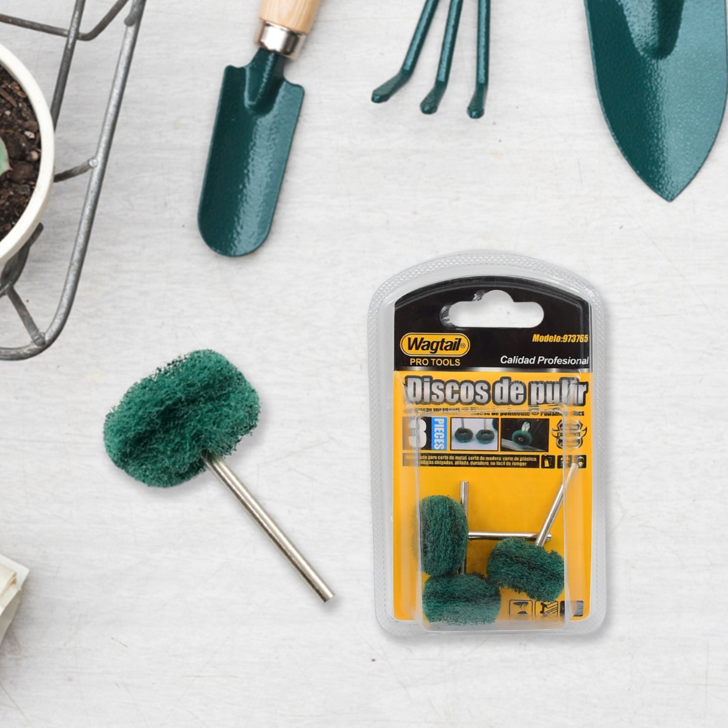 Abrasive Buffing Polishing Wheel Set (3 Pcs) - Springkart 