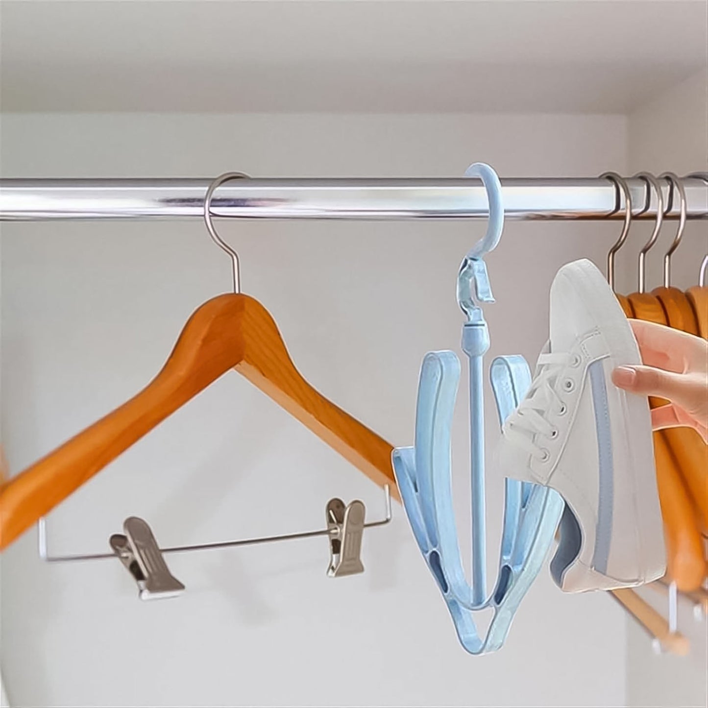 Small Shoes Drying Hanger, Rotatable Shoe Hanging Racks (1pc) - Springkart 
