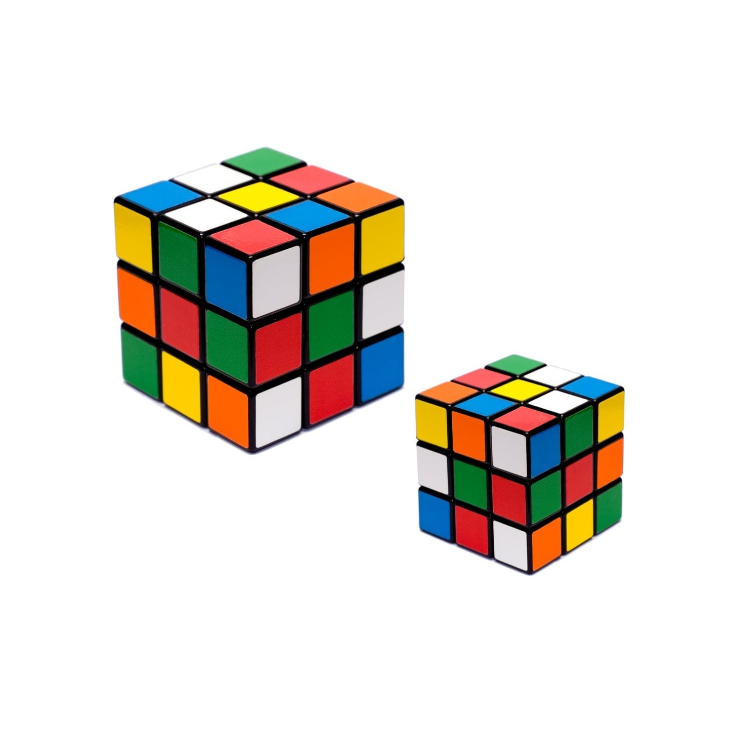 Plastic Fancy 3x3 Small Cube Puzzles Game - 2 Pieces (Multicolour) - Springkart 
