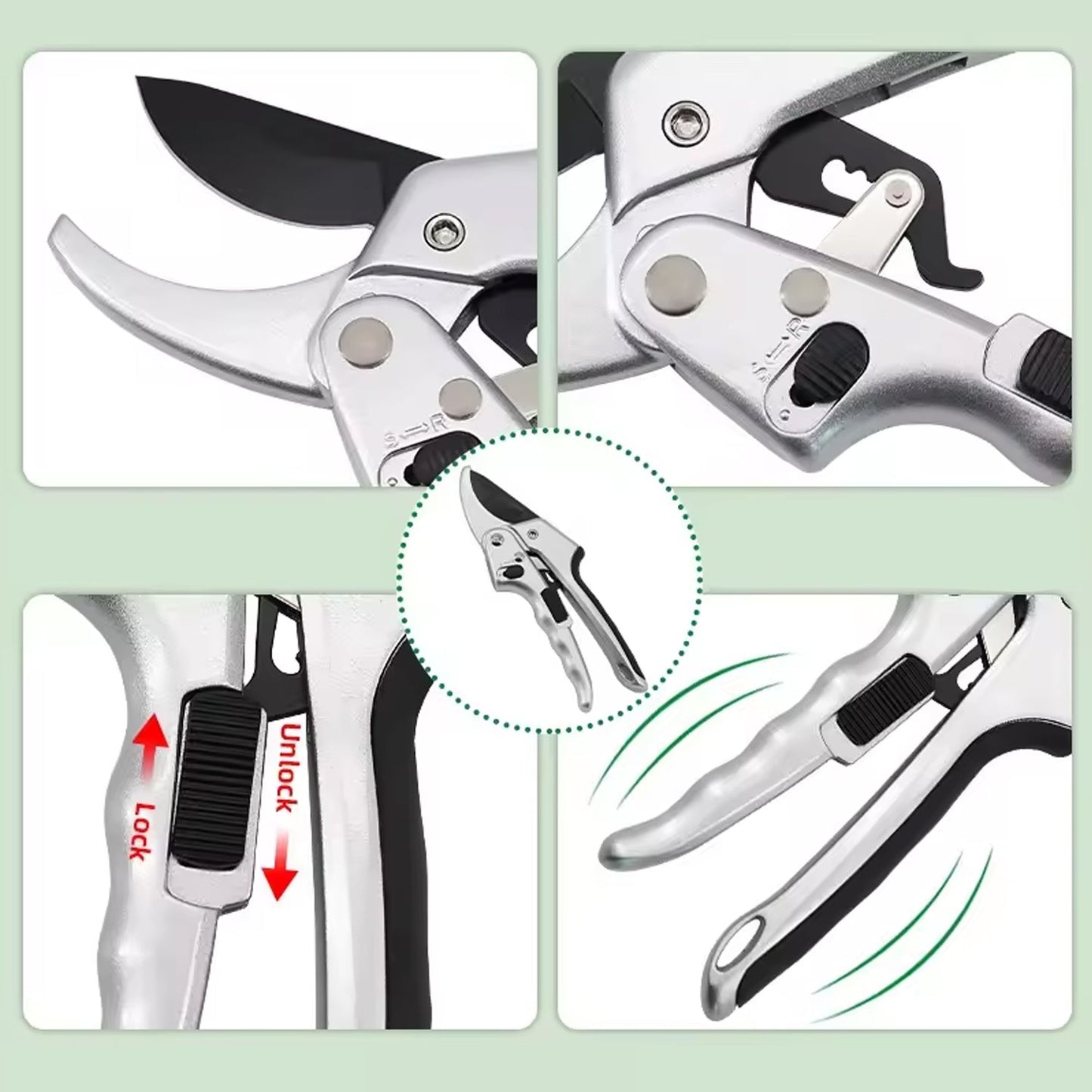 Pruning Shear Garden Shear Steel, Hand Shears, 20 Cm / 8 inch (1 Pc) - Springkart 