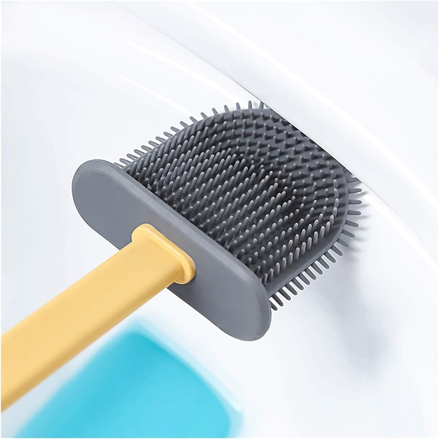 Silicone Toilet Brush with Holder (Without Box) - Springkart 