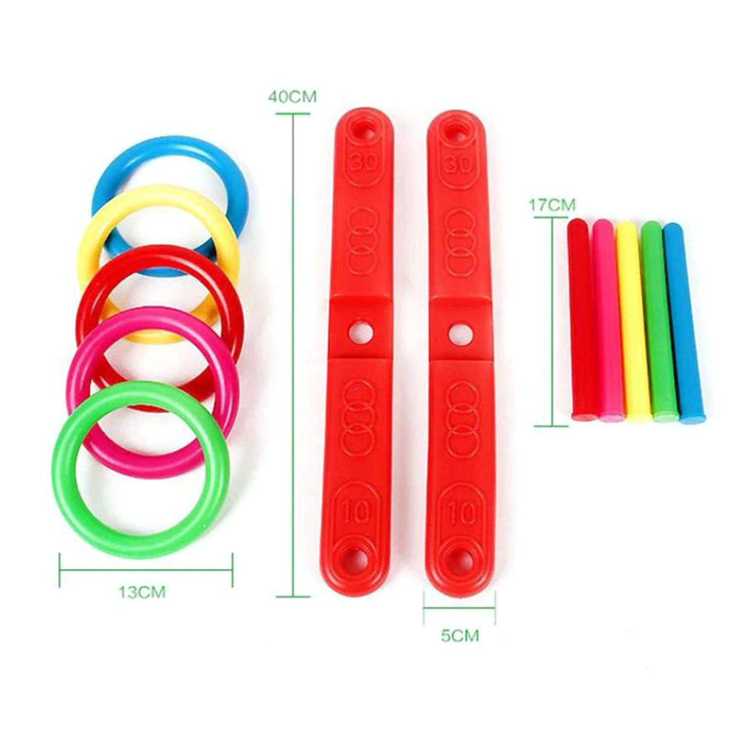 13-piece ring toss game for active play.