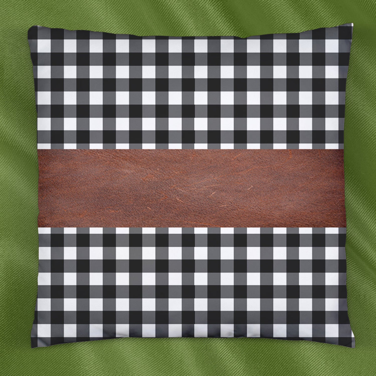 Pillow Covers, Leather & Cotton Cushion Covers (15 × 15 Inch / 1 Pair / 2 Pc) - Springkart 