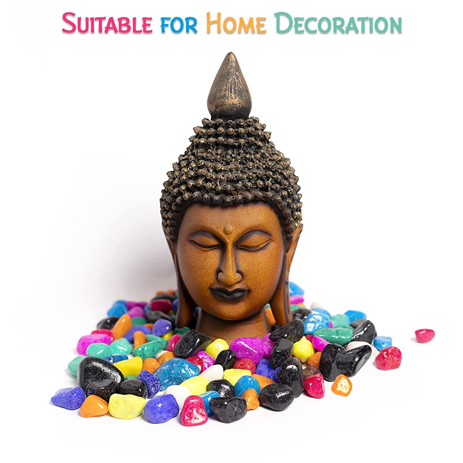 Decorative Stones and Pebbles for Garden, Vase Fillers Multicolor. - Springkart 