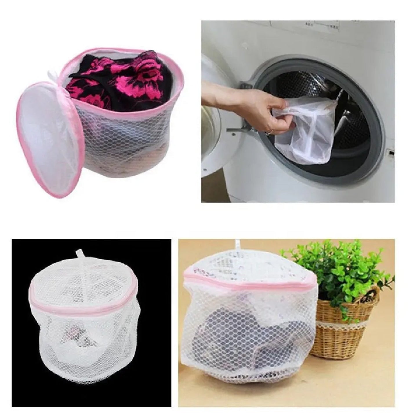 Small Round Laundry Bag (1 Pc): Ideal for Socks & Underwear - Springkart 