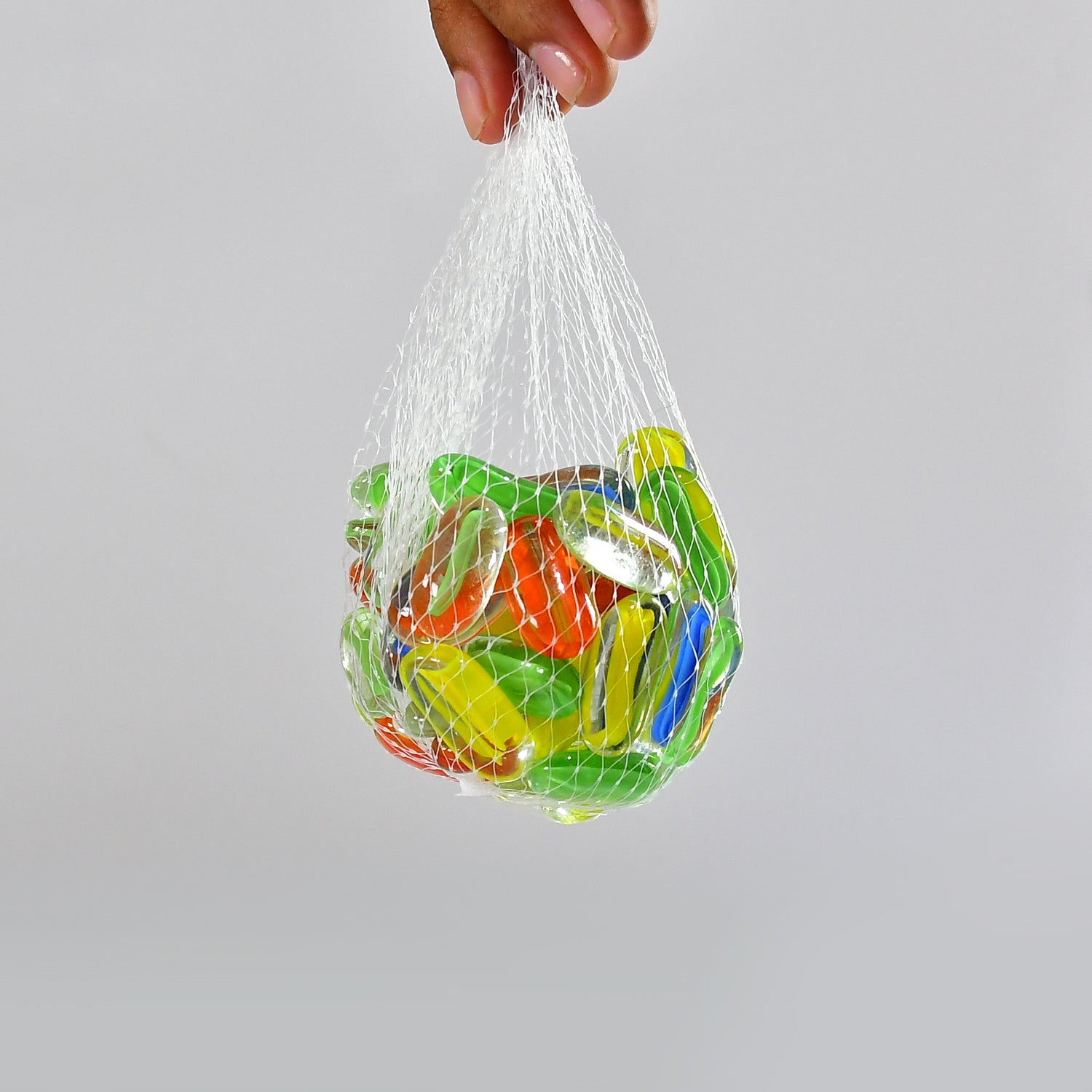 Glass Gem Stone, Flat Round Marbles Pebbles for Vase Fillers, Attractive pebbles for Aquarium Fish Tank. - Springkart 