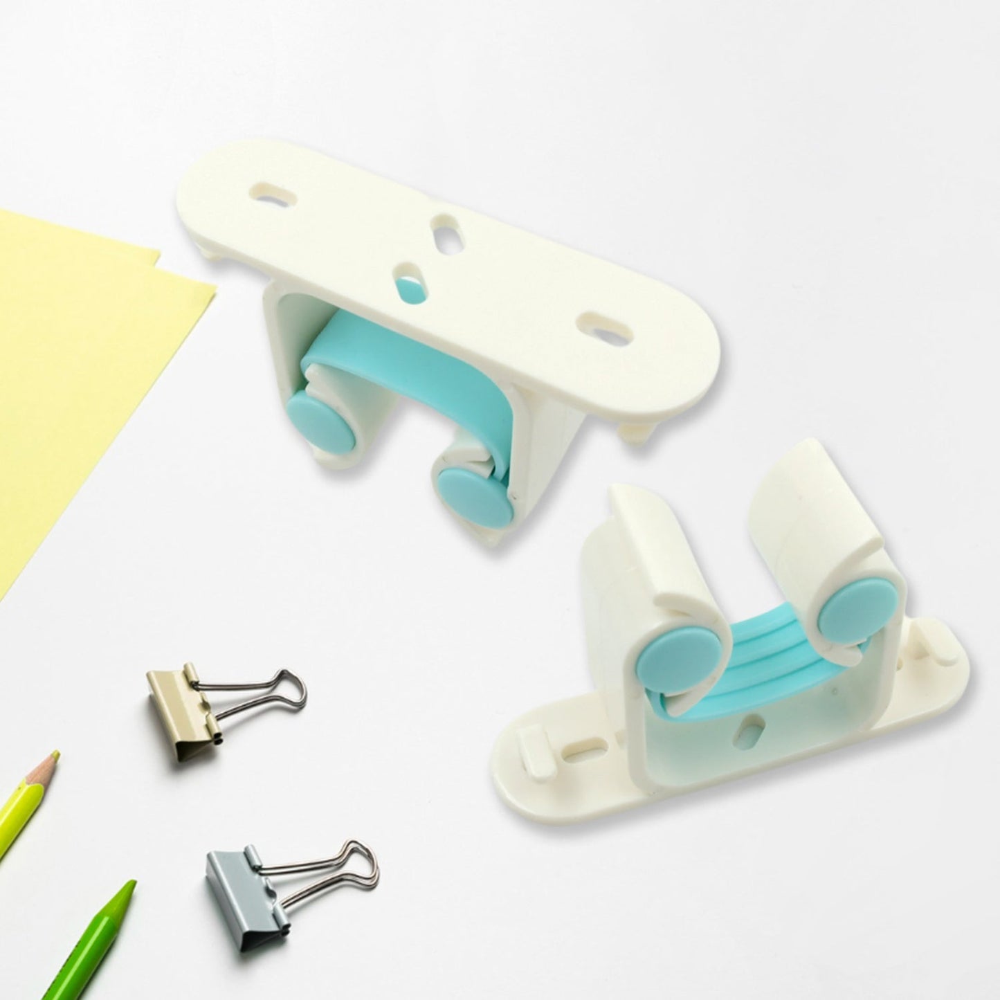 Multifunctional Holder With 4 Screw Wall Mounted Broom Organizer Cleaning Tools Holder Hanger, Hanging Hook for Bathroom Kitchen, Multi Function Holder Garage Clip Bike Hanger Wall Mount Set (1 Pc) - Springkart 