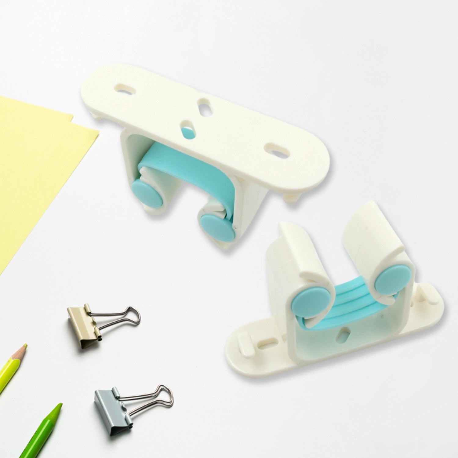 Multifunctional Holder With 4 Screw Wall Mounted Broom Organizer Cleaning Tools Holder Hanger, Hanging Hook for Bathroom Kitchen, Multi Function Holder Garage Clip Bike Hanger Wall Mount Set (1 Pc) - Springkart 